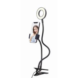 Gembird LED-RING4-PH-01 Anillo de Luz LED con Temperatura de Color 2800K, Cuerpo de ABS y Metal, Alimentación 5V 1A Precio: 11.49999972. SKU: S5616404