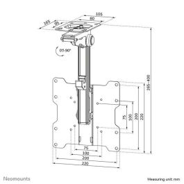 Soporte TV Neomounts FPMA-C020BLACK 10" 40" 20 kg