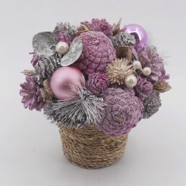 DKD Home Decor Centro de Mesa Navidad Fantasía Rosa Palo, Decoración Navideña Original con Piña y Porexpan - Pack 2 Unidades, 19x19x19 cm Precio: 16.28418. SKU: B1JN6M8TY2
