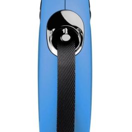 Flexi Correa Retráctil New Classic de Cinta de Nylon y Plástico para Perros, Talla M, 5 Metros, Azul Flexi Correa Retráctil New Classic de Cinta de Nylon y Plástico para Perros, Talla M, 5 Metros, Azul