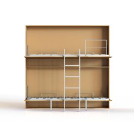 Herrajes Fab.Nacional Litera Multilaminas 90x190 Completa con 2 Somieres, Escalera y Barandilla Fija Herrajes Fab.Nacional Litera Multilaminas 90x190 Completa con 2 Somieres, Escalera y Barandilla Fija