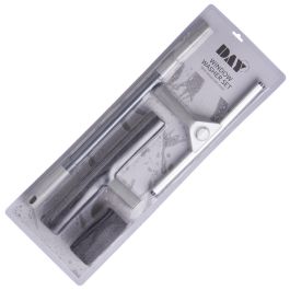 Day Limpiacristales Telescópico Extensible hasta 1.5m con Escobilla Microfibra y Recambio