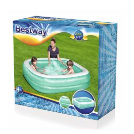 Bestway Piscina Hinchable 2 Camaras Rectangular 201x150x51 cm +6 Años Jardin 54005 Bestway Piscina Hinchable 2 Camaras Rectangular 201x150x51 cm +6 Años Jardin 54005