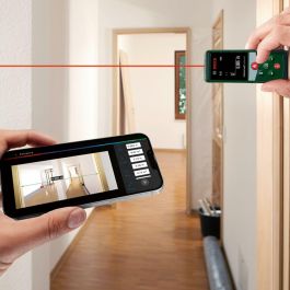 Bosch BOS4053423245196 Medidor de distancia láser UniversalDistance 40 C, medición precisa hasta 40m, Bluetooth y control remoto
