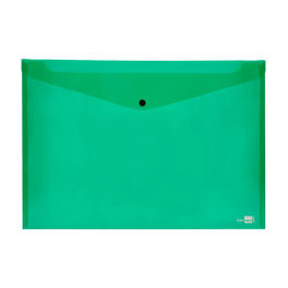 Liderpapel 44243 Carpeta Dossier con Broche Polipropileno DIN A3 Verde Translúcido