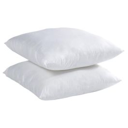 Conjunto de 2 almohadas de microfibra antiácaros 60x60cm Conjunto de 2 almohadas de microfibra antiácaros 60x60cm