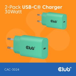 Club3D CAC-3024 Cargador USB-C 30W verde Precio: 50.79000047. SKU: B13EQQG9ZV