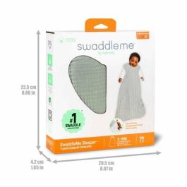 Saco de dormir INGENUITY, color verde salvia, de espuma de algodón, TOG 1. Ajustable de 3 a 18 meses, con certificación Oeko-Tex. Saco de dormir INGENUITY, color verde salvia, de espuma de algodón, TOG 1. Ajustable de 3 a 18 meses, con certificación Oeko-Tex.