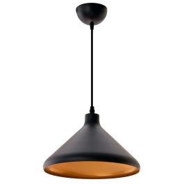 Lámpara Colgante Metal Harley SKD-P005-B. Compatible con Bombilla LED E27. Cable regulable en altura. Diseño elegante.