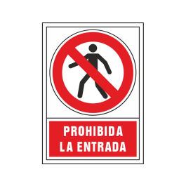 Syssa Señal de Prohibición PVC 245x345 mm - Prohibida la Entrada Precio: 3.88999996. SKU: B18QAZ68NR