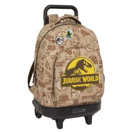 Mochila Safta Grande Con Ruedas Compact Extraible Jurassic World 450x330x220 mm