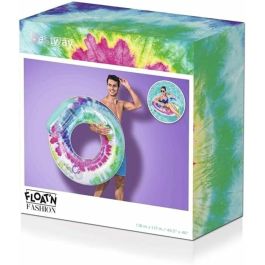 Bestway BES1695829505894 Boya Hinchable Multicolor, Diámetro 117 cm con Reposacabezas, Asas y Portavasos Bestway BES1695829505894 Boya Hinchable Multicolor, Diámetro 117 cm con Reposacabezas, Asas y Portavasos