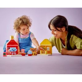 LEGO 10414 DUPLO My First My Daily Rituals Juguete social Hora de comer y dormir con 4 figuras de animales