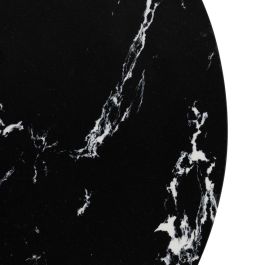 Mesita Negro Metal-Mármol 45 X 45 X 46 cm