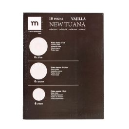 La Mediterranea Vajilla New Tuana 18 piezas con Platos de 21,5 cm, 26,5 cm y 19 cm (2 Unidades) La Mediterranea Vajilla New Tuana 18 piezas con Platos de 21,5 cm, 26,5 cm y 19 cm (2 Unidades)