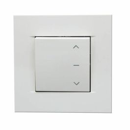 FRANCIA COMBI Persiana enrollable de PVC de doble pared - Al. 1,4 x An. 1,2 m - Funcionamiento eléctrico con cable - Blanco