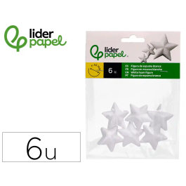 Liderpapel Figura Estrella Manualidades Espuma Blanca 4 cm Bolsa 6 Unidades Precio: 0.79000053. SKU: B13FF272S7