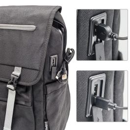 Ewent EW2537 Mochila Unisex Vintage para Portátil 16.1 pulgadas, Impermeable 27L rPET Antirrobo Ewent EW2537 Mochila Unisex Vintage para Portátil 16.1 pulgadas, Impermeable 27L rPET Antirrobo