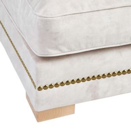 Sofá Chaise Longue Beige Tejido Salón 114 X 155 X 92 cm