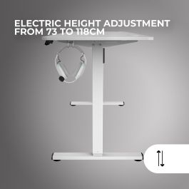 Mesa de Escritorio Mars Gaming MGDERGOPRO160W Blanco 160 x 60 cm