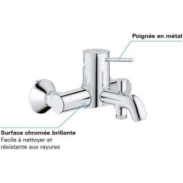 Grohe GRO4005176388873 Grifo Batidora monocominación para baño y ducha de pared