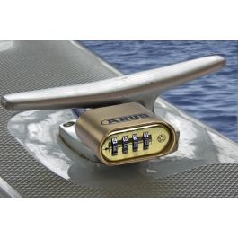 Abus 180IB/50 B/DFNLI Candado Combinado con Cuerpo de Latón Forjado, Arco de Acero Inoxidable y Código Numérico de 4 Dígitos