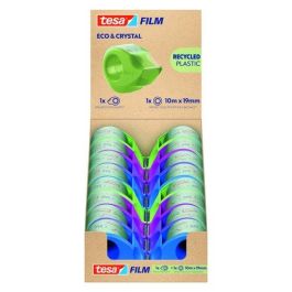 Cinta Adhesiva Tesa Eco&Crystal (90% Reciclado) Rollo 10X19 Con Mini Portarrollos 16 unidades Precio: 40.49999954. SKU: B1EPHBJCTS