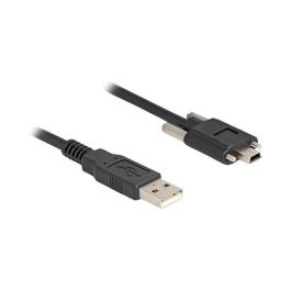 DeLOCK Cable USB 2.0 Tipo-A Macho a Tipo Mini-B Macho con Tornillos 13mm, 1m, Negro, 480 Mbit/s Precio: 27.89000027. SKU: B1B8D29T4D