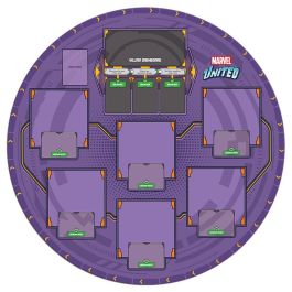 CMON MUN20ES Tapete Marvel United Multiverse 70cm diámetro organizar área de juego