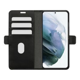 dbramante1928 Lynge - Funda cartera con cierre magnético de cuero negro para Samsung Galaxy S21+ 5G, con bolsillos para tarjetas
