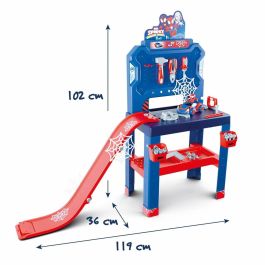 Smoby SMO3032163607427 Banco de trabajo Spidey a partir de 3 años