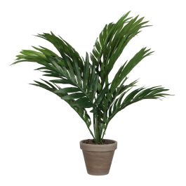 Mica Decorations Palmera Areca PVC Verde con Maceta Cerámica Gris 46x46x42cm Precio: 16.50000044. SKU: S7902760