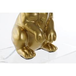 DKD Home Decor Lámpara Sobremesa Resina Algodón Dorado Negro 20x43x20 cm E27 40W Conejo (Pack 2 Unidades)