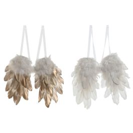 Decoracion Colgante Navidad Moderna DKD Home Decor Dorado Blanco 4 x 33 x 28 cm (2 Unidades) Precio: 30.50000052. SKU: B1HTDXB49E