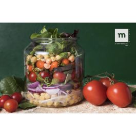 Tarro de vidrio con tapón de corcho 2900 ml - La Mediterranea (6 Unidades) Tarro de vidrio con tapón de corcho 2900 ml - La Mediterranea (6 Unidades)