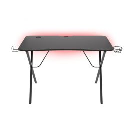 GENESIS Holm 200 Escritorio Gaming RGB, Hub USB 3.0, Soporte para Vasos y Auriculares, Gestión de Cables, Negro GENESIS Holm 200 Escritorio Gaming RGB, Hub USB 3.0, Soporte para Vasos y Auriculares, Gestión de Cables, Negro