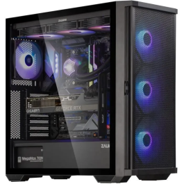 Zalman Z10 PLUS Carcasa Midi Tower Negro, 3x140mm Frontales, Vidrio Templado, ATX, Mini-ITX, 2x3.5" 2x2.5"