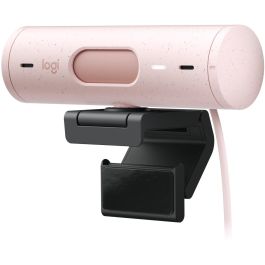 Logitech Webcam Brio 500 Rosa Full HD 1080p 4MP 90° con Clip de Montaje Universal USB-C Plug and Play Rightlight 4 HDR
