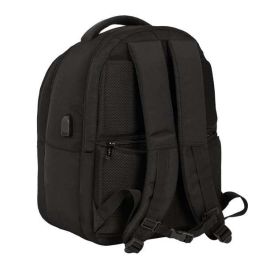 Mochila para Portátil y Tablet con Salida USB Safta Business Negro (31 x 45 x 23 cm)