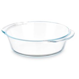 Bandeja Borosilicato Redonda Asas 800Ml Vivalto 19X5CM (18 Unidades) Bandeja Borosilicato Redonda Asas 800Ml Vivalto 19X5CM (18 Unidades)
