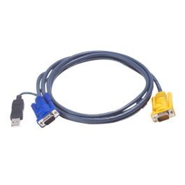 Aten Cable KVM HDB y USB, 1.8m, con Convertidor PS/2 a USB Integrado Precio: 19.89000057. SKU: B168Q239GR