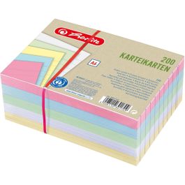 Herlitz Karteikarte A6 rayado Multicolor 180g/m² - 200 tarjetas de índice Precio: 22.49999961. SKU: B14YK27A45