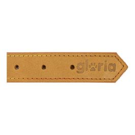 Gloria Collar Oasis 70 cm X 30 mm Amarillo Piel Nobuck Doble Capa Costura Reforzada