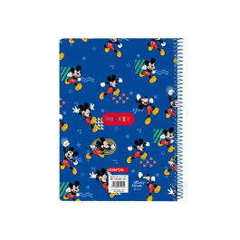 Safta Cuaderno espiral cuarto 80 hojas cuadro 4 mm tapa extradura Mickey Mouse Today Precio: 4.356. SKU: B1CDZFLTTT