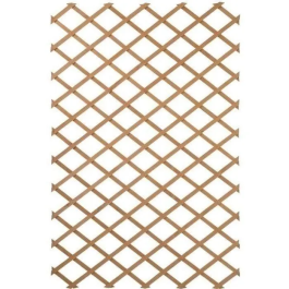 Nature Valla de Jardín Extensible 100x200 cm Madera Natural