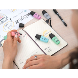 Stabilo Rotulador BOSS mini pastel love Estuche 3 uds Fucsia Helado/Naranja Pálido/Gris