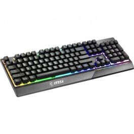 MSI GK30 Teclado Gaming Mecánico para PC con Retroiluminación RGB, Teclas Antiborrado y Cableado