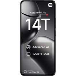 Smartphone Xiaomi 14T Pro 12GB/ 256GB/ 6.67"/ 5G/ Negro Titanio Smartphone Xiaomi 14T Pro 12GB/ 256GB/ 6.67"/ 5G/ Negro Titanio