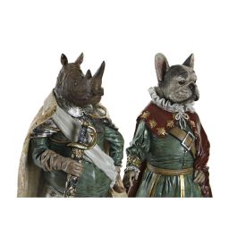 DKD Home Decor Figura Animal Napoleón de Resina Multicolor 15x42x20 cm (2 Unidades)