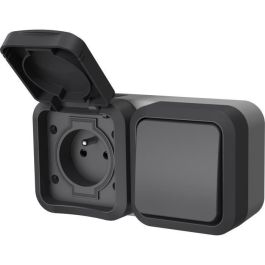 QUARX AUC1695830878712 Toma doble Exterior vertical IP55 Aqua Pro 250V 16A